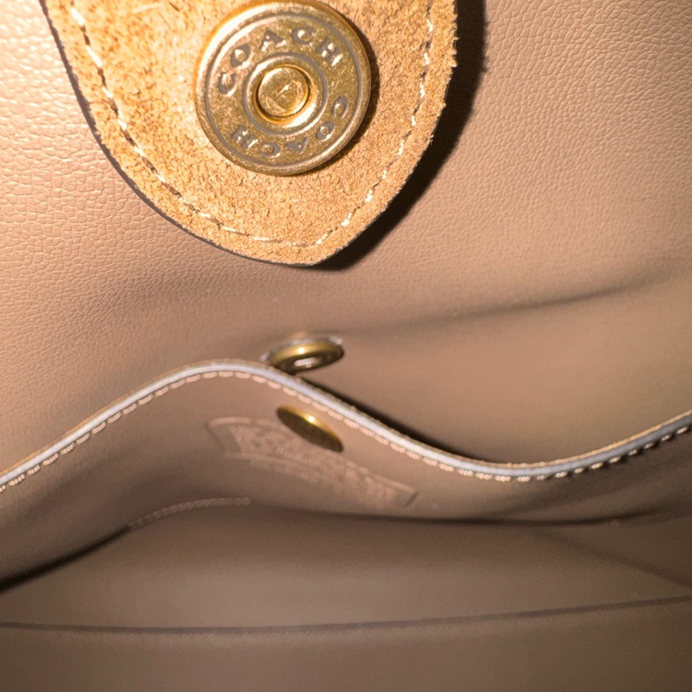 Coach Brooklyn 39 Suede Shoulder Bag - Picture 8 of 11